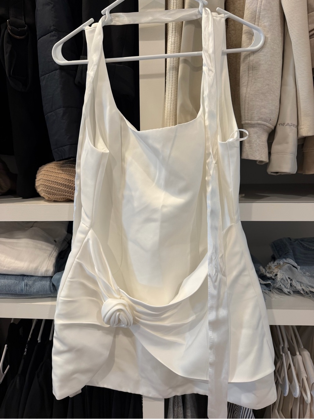 Hello Molly White Satin
